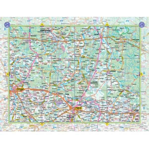 Україна. Атлас автомобільних шляхів, М 1:500 000 (тверда обкладинка)