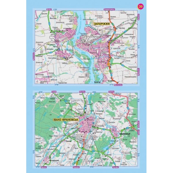 Україна. Атлас автошляхів, М 1:1 000 000