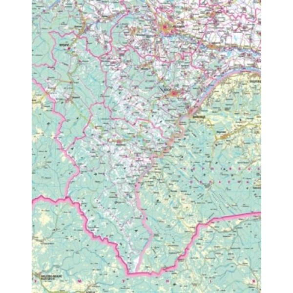 Івано-Франківська область. Політико-адміністративна карта, М 1:250 000