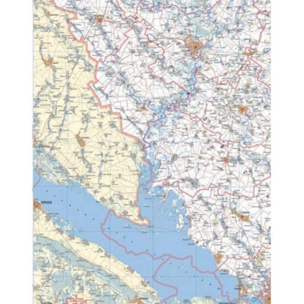 Полтавська область. Політико-адміністративна карта, М 1:320 000