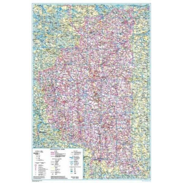 Тернопільська область. Політико-адміністративна карта, М 1:250 000