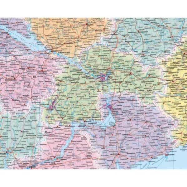 Україна. Політико-адміністративна карта | Ukraine. Political map, 1:1 500 000 (англійською мовою)