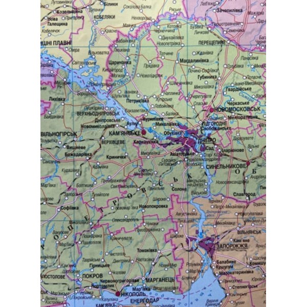 Україна. Політико-адміністративна карта, М 1:1 500 000