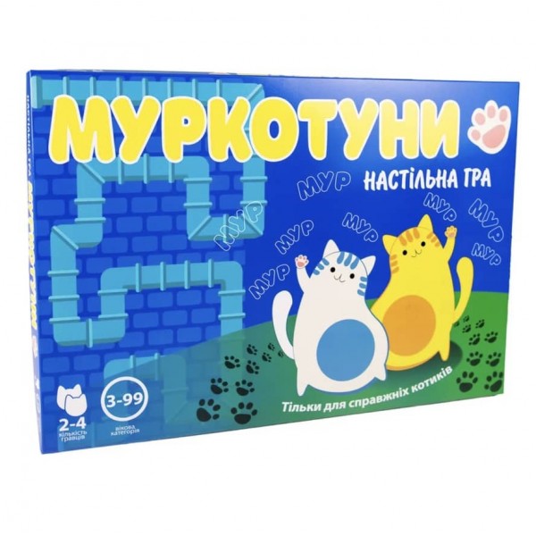 Настільна гра Strateg «Муркотуни» українською мовою (30246)