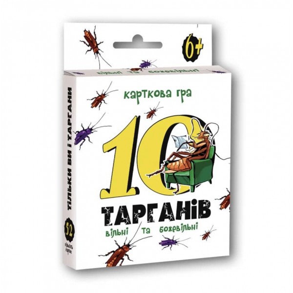 Настільна Гра Strateg «10 тарганів» українською мовою (30232)