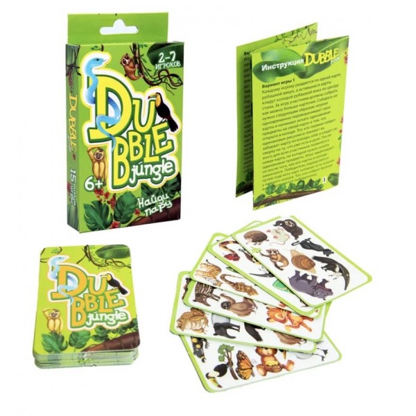 Настільна гра Strateg «Dubble jungle» російською мовою 30345