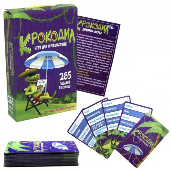 Настільна гра Strateg «Крокодил» російською мовою (30566)