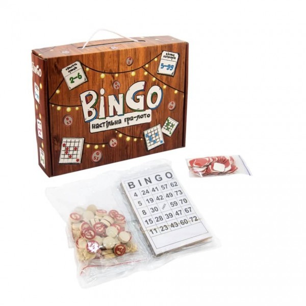 Настільна гра Strateg «Лото BinGo» українською мовою (30757)