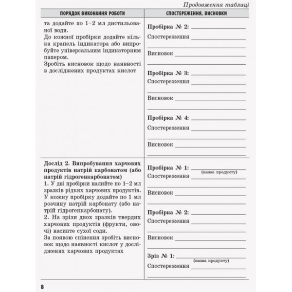 Хімія (рівень стандарту). 10 клас. Зошит для хімічних експериментів та розрахункових задач (українською мовою)