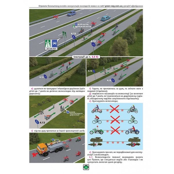 Правила Дорожнього Руху України 2024 р. Ілюстрований навчальний посібник (українською мовою). Великі