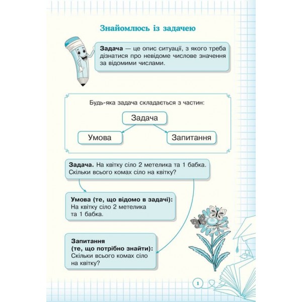 Кроки до успіху. Вчуся розв’язувати задачі. 1 клас