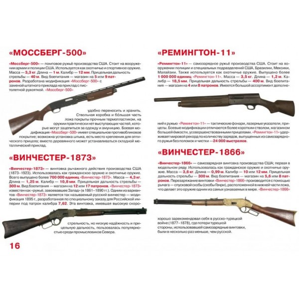 Велика книга. Гвинтівки, карабіни, рушниці (російською мовою)