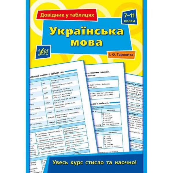 Довідник у таблицях. Українська мова. 7–11 класи (українською мовою)